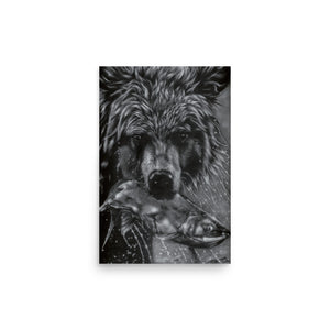 Grizzly Photo paper poster