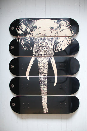 Elephant 5 skate deck totem